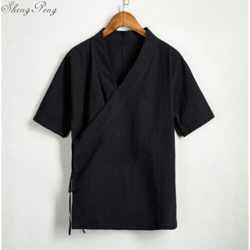 Traditional chinese clothing for men shanghai tang oriental mens clothing cheongsam top chinese clothing store V773