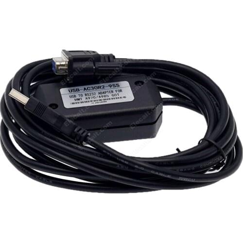 USB-AC30R2-9SS PLC Programming Cable USB Interface adapter for A970 A985G0T Touch Panel