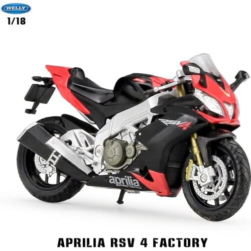 Welly 1:18 Hot new style Aprilia RSV 4 Factory HONDA original authorized simulation alloy motorcycle model toy car Collecting