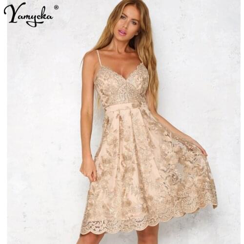 Sexy Lace Embroidery Summer Dress women Vintage Off Shoulder Backless Dress elegant Spaghetti Strap Casual Party Dresses Vestido