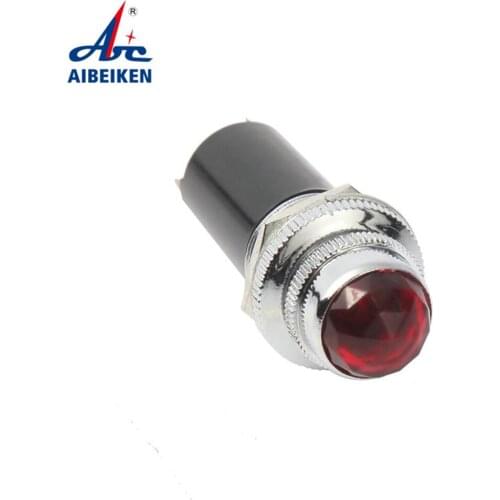 1pcs Colorful AC 220V 10W DH16-TH Mini LED Signal Lamp Panel Mount Indicator Light Red/Green/Yellow/Blue/White Lamp