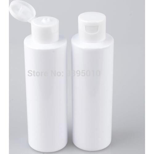 150ml white shampoo plastic travel bottles with flip top cap,refillable travel shampoo packaging PET bottles F991