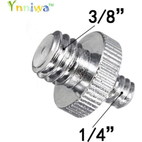 50pcs/lot Camera Accessories 1/4" Male to 3/8" Male Threaded Metal Screw Adapter For Camera Tripod Stand DSLR SLR Accessories