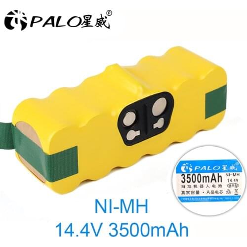 PALO Rechargeable Vacuum Cleaner Battery 14.4V Ni-MH 3500mAh Batteria For iRobot Roomba 500 700 800 900 600 620 650 700 Series