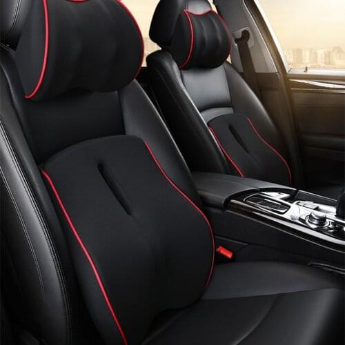 Car Neck Massage Pillow Memory Foam Car Headrest Auto Seat Head Support Lumbar Support For Office Chair Cushion For Car