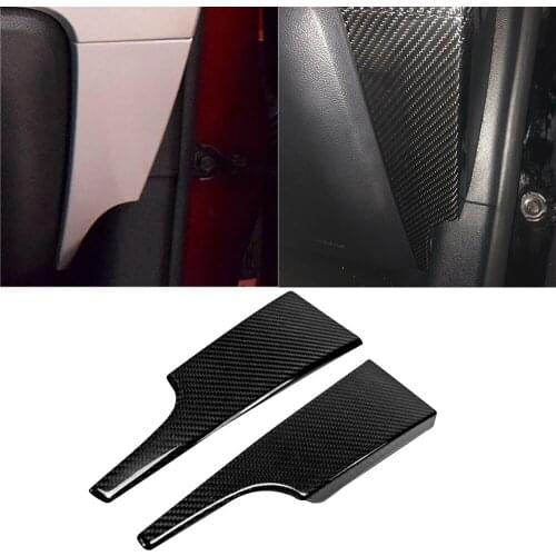Real Carbon Fiber Central Control Panel Cover Decorative Trim Fit for Ford Mustang 2015-2020 Interior Car Assessoires