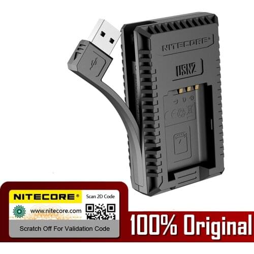 NITECORE USN2 USB Dual Slot Travel Camera Charger For Sony NP-BX1 Batteries Compatible DSC-HX350 DSC-H400 DSC-HX400 DSC-HX90