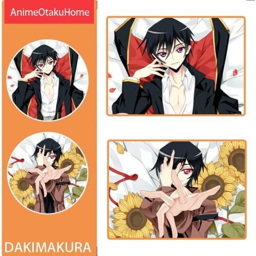 Anime Manga CODE GEASS Lelouch Lamperouge Double-Sided Printed Pillowcase Otaku Bedding Decoration Dakimakura Pillow Case Gift