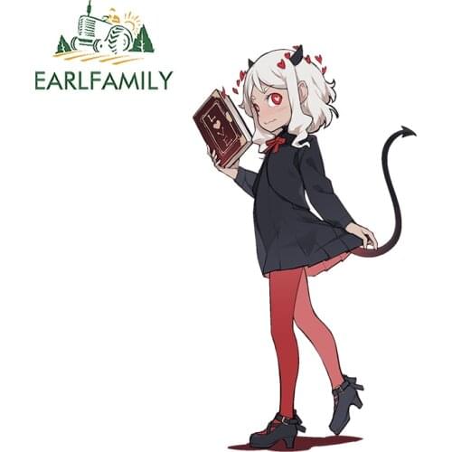 EARLFAMILY 13cm x 7.3cm for Helltaker Devil Girl Personality Decal Creative VAN Stickers Fashion Occlusion Scratch Car Sticker
