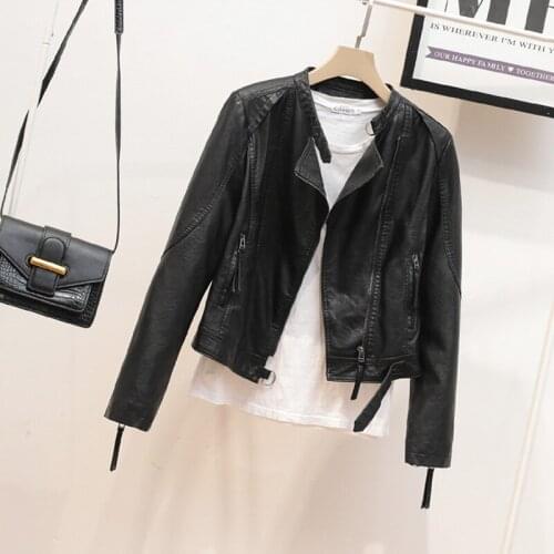 Ehuanhood Womens Fashion Leather Jackets