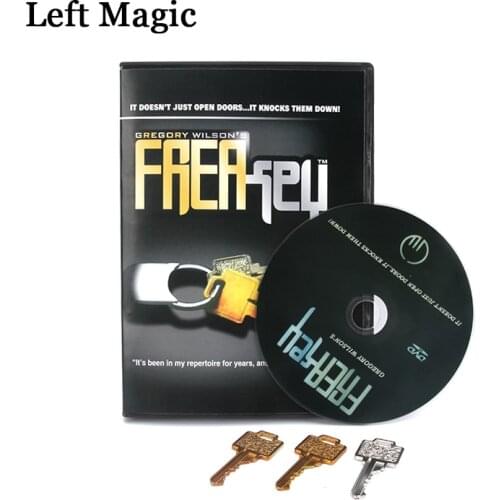 FreaKey By Gregory Wilson (Gimmicks+DVD) Magic Tricks Key Close Up Stage Magic Tricks Tools Mentalism Comedy