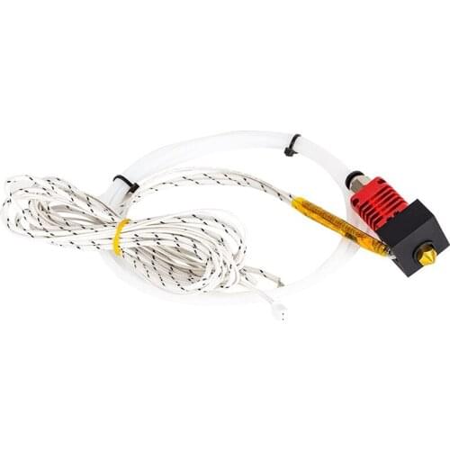 Hotend Kits MK10 24V 50W Heater Cable 100K Thermistor 3D Printer J-Head Hotend for 1.75mm Filament Extruder 0.4mm Nozzle