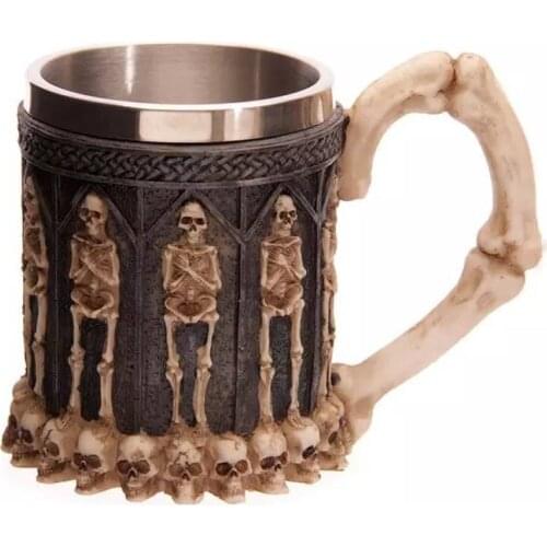 Stainless Steel skull mug Mugs coffee mug Milk Tea office Cups Drinkware the Best birthday Gift with Gift Box for friends