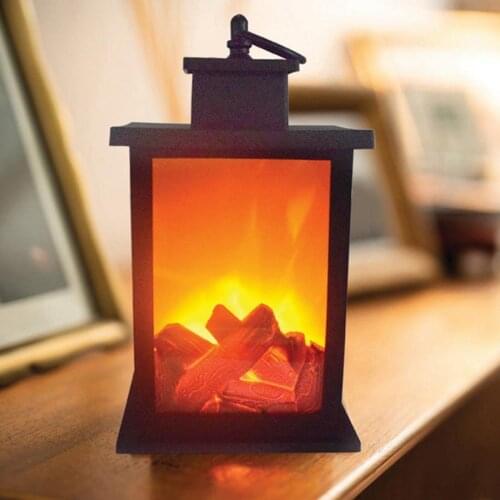 LED Fireplace Flame Lantern Lamps Simulated Fireplace lame Lamps Effect Light Bulb Place Ornaments For Home Living Room Decor