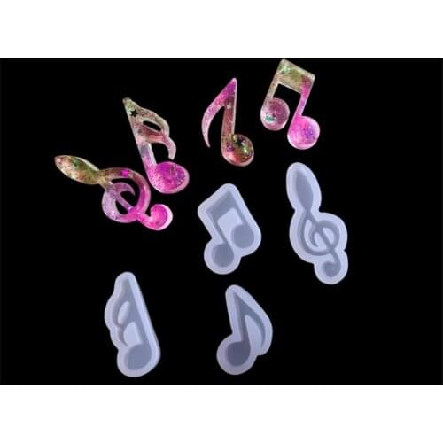 Reusable Musical Note Silicone Chocolate Molds DIY Making Mold Ice Cube Trays Candies Making Supplies for Hard Candy Decoration