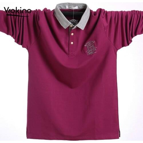 New 2020 Mens POLO Shirt Fall Fashion casual cotton mens embroidered polo shirt Increase the size 4XL 5XL