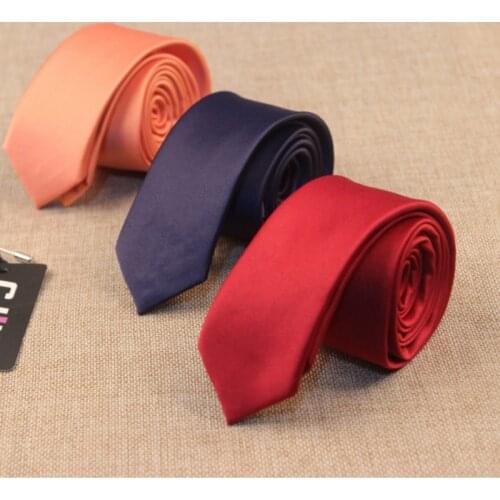 Mens women ties necktie skinny slim 5cm solid highquality 1200needle Korean fashion designer for men wedding red black 10pcs/lot