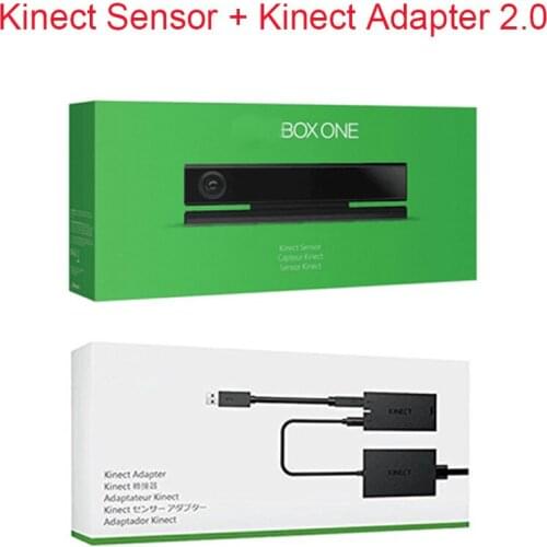 A Set For XBOX ONE Movement Sensor Kinect 2.0 Camera + Kinect Adapter Power Supply Adaptor for Xbox one Slim S / X