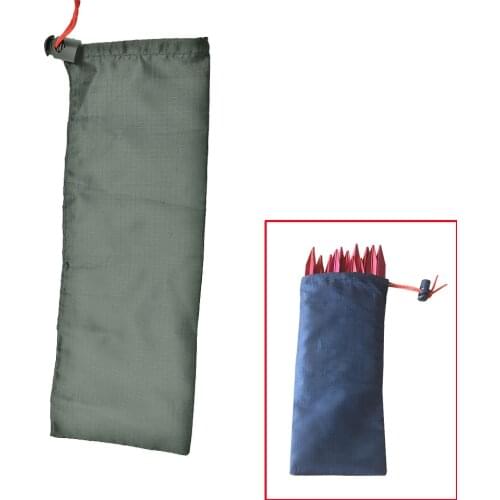 Awning Camping Tarp Stakes Case Pouch Caravan Stakes Nails Tarp Tent Pegs Ground Storage Bag