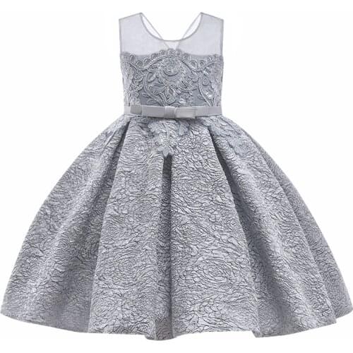 Girls' baby dress art photography dress 2021 new girls' first birthday communion birthday party embroidered lace mesh Dress