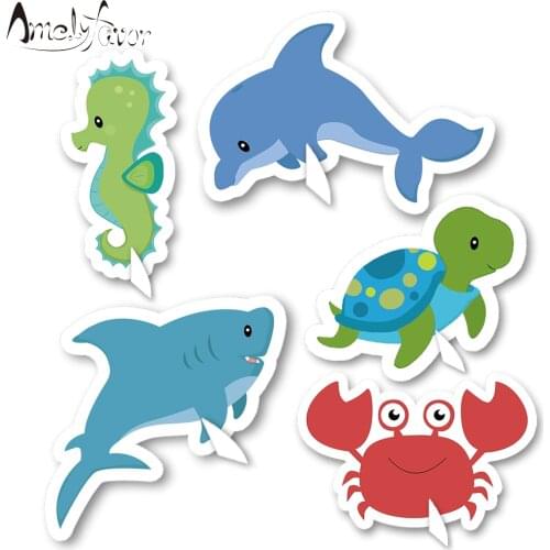 Under the Sea Animal Table Centerpiece Marine Animals Decorating Centerpiece Birthday Party Decorations Supplies Crab dolphin