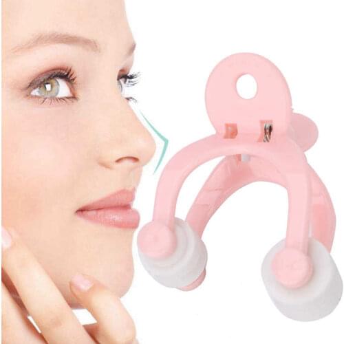 Nose Shaper Clip Nose Bridge Straightening Lifter Nose Up Siming Beauty Clips Pink Cotton Swabs Slimming Device No Painful Hurt
