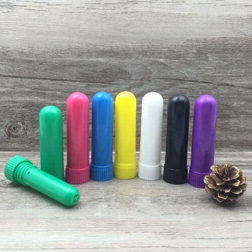 7pcs/lot Essential Oil Aromatherapy Blank Nasal Inhaler Tubes Colored Essential Oil Blank Inhaler, Muti Color Nasal Containers
