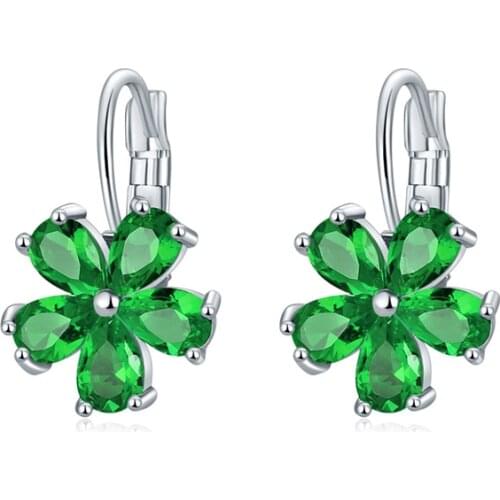 2021 YJGS New Arrival Small Fresh Dangle Earrings Flower Style Multi Colors Zircon Earring Birthday Present Party Decorations