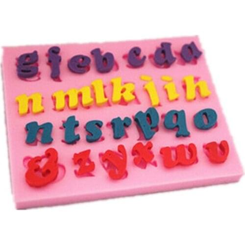 Free shipping 26 letters and numbers Modelling fondant silicon mold chocolate cake decoration silicone mold silicone mold