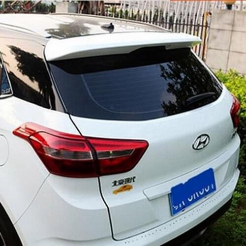 Use For Hyundai Creta Ix25 2015-2017 Spoiler ABS Plastic Forging Carbon Fiber Look Rear Trunk Wing Car Body Kit Accessories