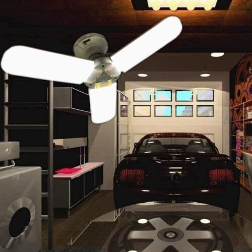 Super Bright AC85-265V E27 45W LED Deformable Garage Light 3200LM Foldable Ceiling Light for Attic/Basement/Home LED Mining lamp