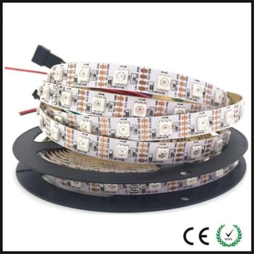 DC12V Individually digital dual sigfnal RGB full color 5050 RGB LED Strip 30pixel 48 pixel 60 pixels per meter RT1809