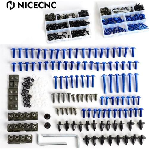 198PCS Motorcycle Fairing Bolts Fastener Clips Screw For Yamaha TDM 850 900/A TMAX 500/530 SX/DX SRV250 SRX 400 600 TDR250