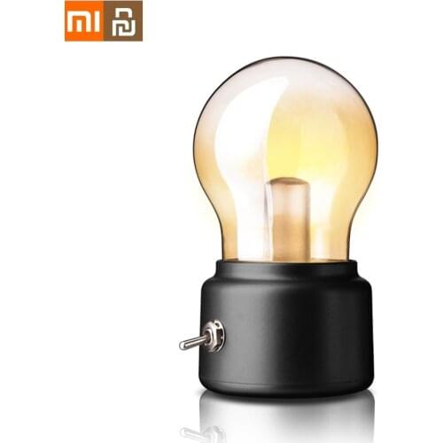 XIAOMI YOUPIN Retro LED Night Lights Bulb Light USB Rechargeable Bulb Night Lamps USB Bedside Table Lamp Atmosphere Light