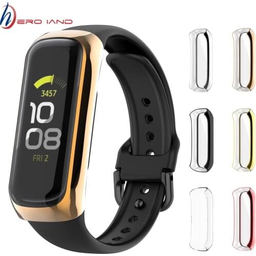 Plated PC Protective Film For Samsung Galaxy Fit 2 SM-R220 Smart Wristband Fit2 R220 Screen Protector Case Cover