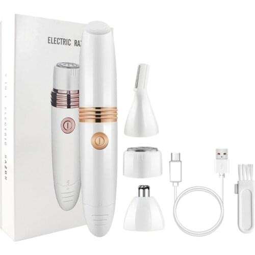 MOLF 3-in-1 Women Hair Trimmer USB Rechargeable 60 Mins Run Time Wet/Dry Use Cordless Womens Shaver Hair Remover for Women