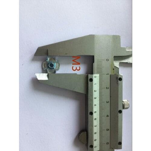 100pcs M3 4 Prong T Nuts Zinc Plated T Nut Blind Barrel Captive Nut Knock In Wood