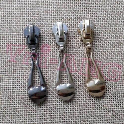 20pcs/lot, 5# Zipper Slider w/Simple Changeable Pull for Metal/Resin/Nylon Zippers