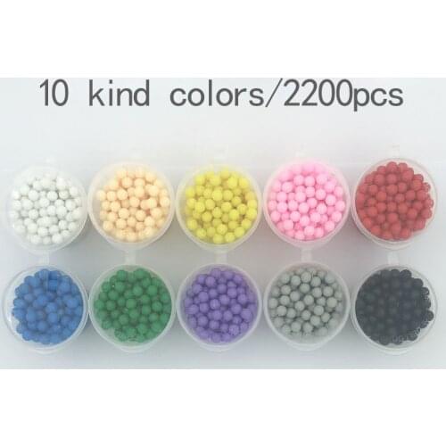 2000pcs Magic Water Sticky Beads Children 10colors/Set Box packing Spray Puzzle Aqua for Kids Gift Toys