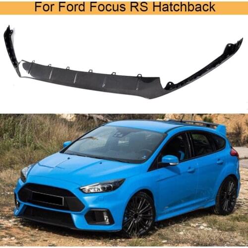 Carbon Fiber Car Front Bumper Lip Apron Spoiler for Ford Focus RS Hatchback 4-Door 2016 - 2018