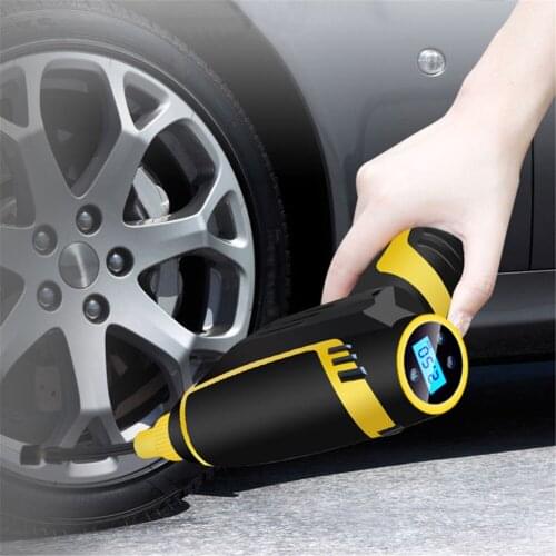 Car Air Compressor Pump Portable Handheld Digital LED Smart Car Tire Inflator Electric Air Pump 150PSI Repair Tool Accessories