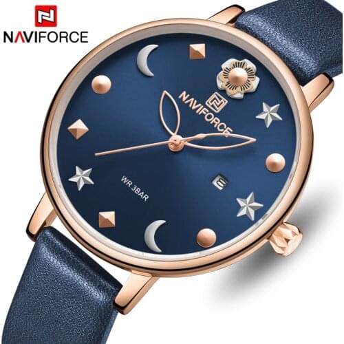 Top Luxury Brand NAVIFORCE Women Watches New Design Sports Waterproof Wristwatches Fashion Quartz Female Clock Relogios Feminino