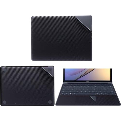 Black Carbon Laptop Sticker for Huawei MateBook E 12 D 15.6 inch Notebook Vinyl Decal Laptop Skin for Matebook X 13.3 X Pro 13.9