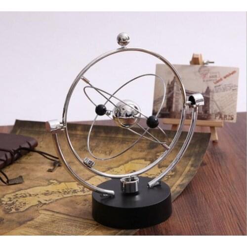Newtons Cradle Perpetual Instrument Ball Model of Magnetic Bodies Orbit Earth Furnishing Articles Home Desk Decoration Ornament