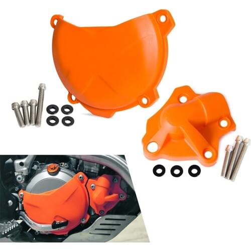 Motorcycle Clutch Cover Protection Water Pump Cover Protector For KTM 250 350 FREERIDE SXF EXCF XCF XCFW SIX DAYS 2012-2016