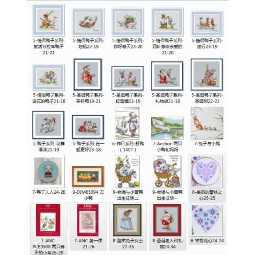 Lovers Duck Series-Flower Duck Cross stitch kits Cross Stitch Kit Packages Counted Cross-Stitching Kits Cross stich Painting Set