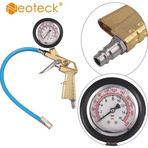 Neoteck High-Precision 0-230PSI Stainless Steel Manometer Liquid Filled Pressure Gauge Air Oil Water Hydraulic Pressure Gauge