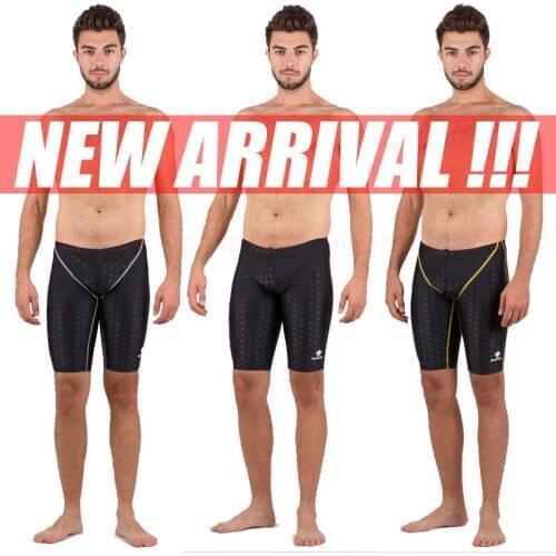 NWT HXBY 1309 MENS BOYS COMPETITION TRAINING RACING JAMMERS PROFESSIONAL SWIMMING TRUNKS QUICK-DRYING FABRIC ALL SIZE