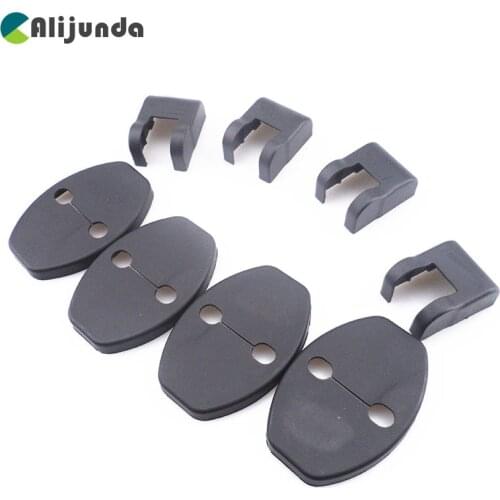 8 Pieces Car Door Lock Decoration Door Car Covers Door Stopper Guard For Volkswagen polo Jetta MK6 GOLF7 Tiguan Passat