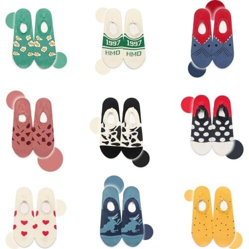 Couples Cotton Socks Personality Invisible Low-cut Liners Socks Short Socks European and American Trend Socks for Men and Women